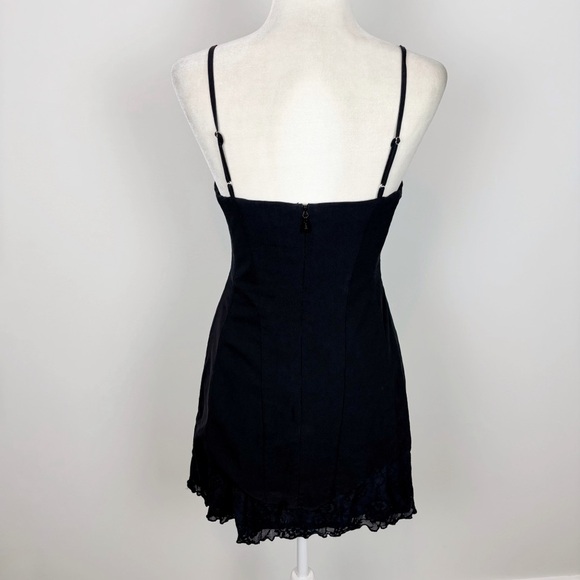 WeWoreWhat Lace Peplum Corset Mini Dress in Black Size 8 - Picture 7 of 14